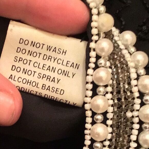 Patra Stenay VTG Black Beaded 100% Silk Blouse Top - Picture 7 of 8